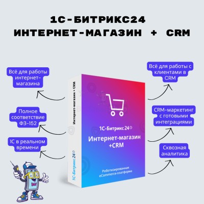Программа для ЭВМ "1С-Битрикс24". Лицензия Интернет-магазин + CRM (12 мес.) - купить в Лойме